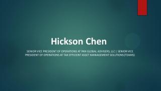 Hickson Chen - Business Development Professional From California