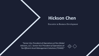 Hickson Chen - Highly Capable Professional From Los Angeles, California