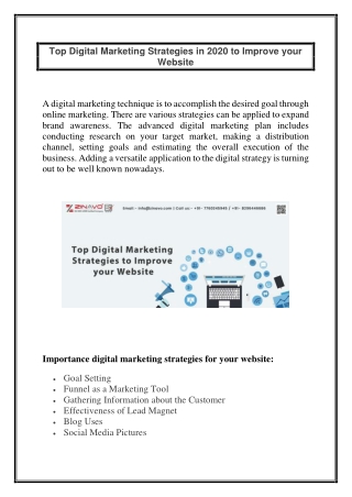 Top Digital Marketing Strategies in 2020 to Improve your Website