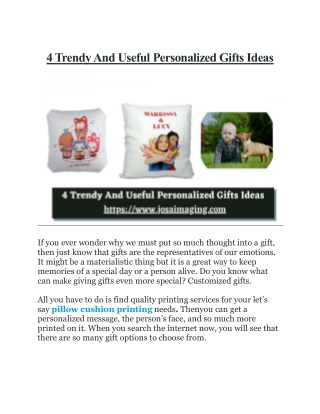 4 Trendy And Useful Personalized Gifts Ideas