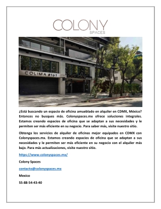 renta de oficina col roma cdmx