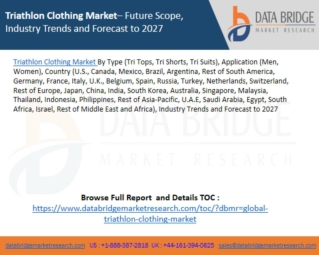Triathlon Clothing Market– Future Scope, Industry Trends and Forecast to 2027