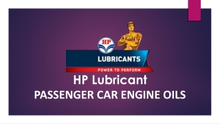 HP Lubricants - Passengers car engine oil