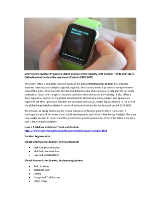 Smartwatches Market