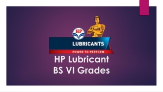 Hp Lubricants BS 6 PDF