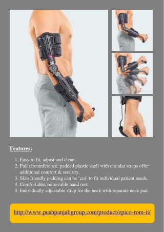 Epico ROMs is an elbow brace | Pushpanjali medi India Pvt Ltd