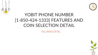 Yobit Phone Number [1-850-424-1333] Features and Coin Selection Detail