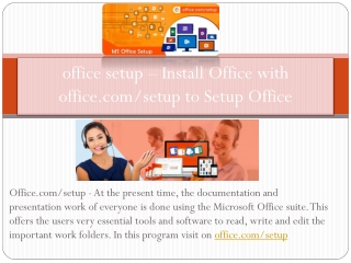 Office.com/setup - Activate Office Setup with Product Key - www.office.com/setup