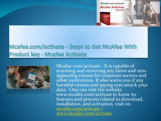 Mcafee.com/activate - McAfee Activate @ www.McAfee.com/activate | Redeem McAfee Retail Card