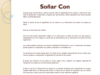 Significado De Los Sueños