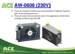 ACE AW-0608 (230V) - Air Cooled Oil Cooler