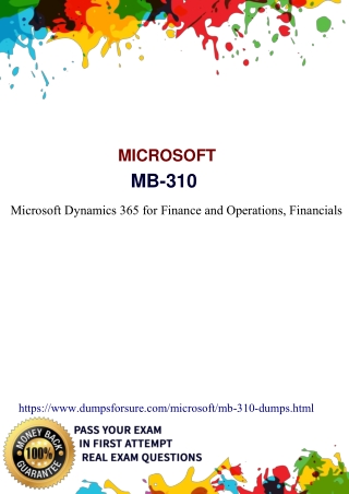 MB-310 Exam Questions PDF - Microsoft MB-310 Top dumps