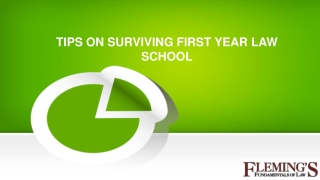 TIPS ON SURVIVING FIRST YEAR LAW SCHOOL