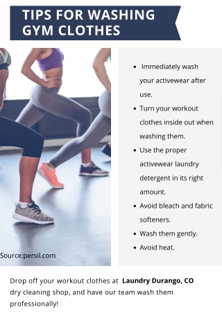 Tips for Washing Gym Clothes