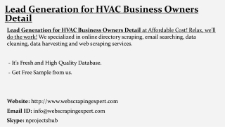 Extract HVAC Business Owners Details