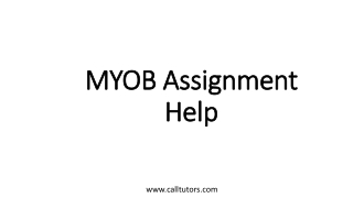 MYOB Assignment Help