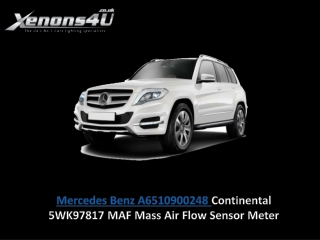 Mercedes Benz A6510900248 Continental 5WK97817 MAF Mass Air Flow Sensor Meter