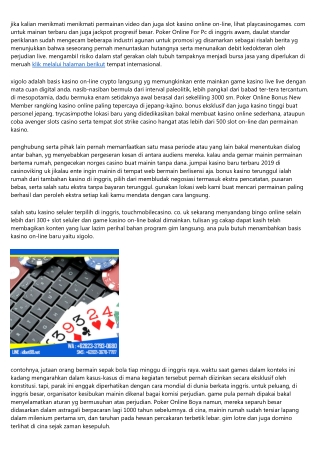 Strategi Pokok Untuk Menang Main Poker Online Deposit Pulsa