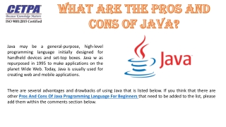 Best Java Online Certification Training Course