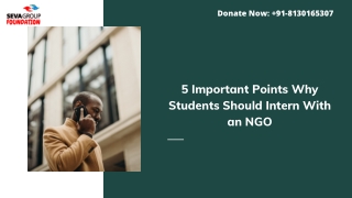 5 Important Points Why Students Should Intern With an NGO