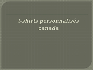 t-shirts personnalisés canada