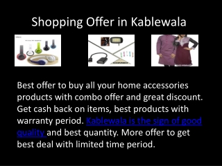 Kablewala - Online Shopping Store in Bangladesh