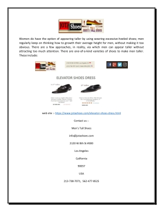 Mens Elevator Shoes | Jotashoes.com