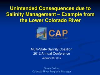 Unintended Consequences due to Salinity Management – Example from the Lower Colorado River