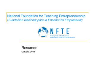 National Foundation for Teaching Entrepreneurship ( Fundación Nacional para la Enseñanza Empresarial)