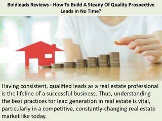Boldleads Reviews - How To Build A Steady Of Quality Prospective Leads In No Time?