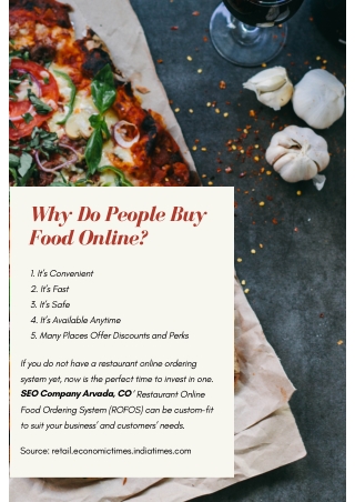 Why Do People Buy Food Online?