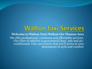 Walton Taxi