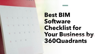 Best BIM Software Checklist for Your Business by 360Quadrants