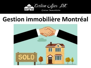 Gestion immobilière Montréal