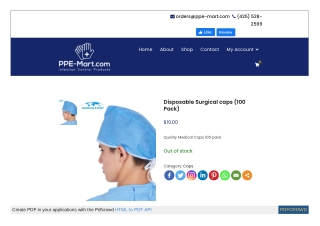 Disposable Surgical Caps USA