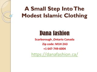 A Small Step Into The Modest Islamic Clothing
