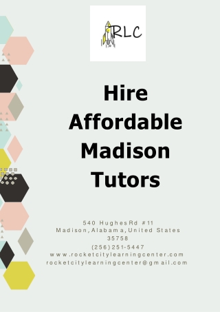 Hire Affordable Madison Tutors Based on Merits