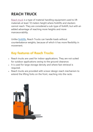 reach truck training powerpoint presentation