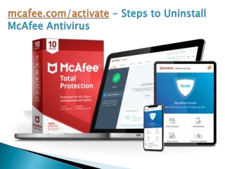 mcafee.com/activate - Steps to Uninstall McAfee Antivirus