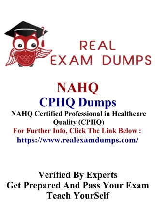 NAHQ CPHQ Dumps PDF - RealExamDumps