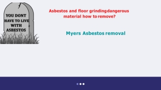 Asbestos inspection and testing: Myers Asbestos Removal