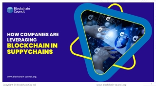 How Companies are leveraging Blockchain in supply chains