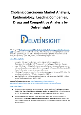 Cholangiocarcinoma Market Analysis, Epidemiology, Leading Companies, Drugs and Competitive Analysis by DelveInsight