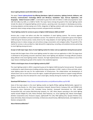 Smart Lighting Market by Offering, Communication Technology, Installation Type, End-use Application