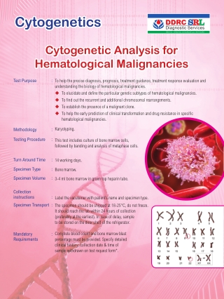 Hematological Mali - Cytogenetic Analysis for Hematological Malignancies