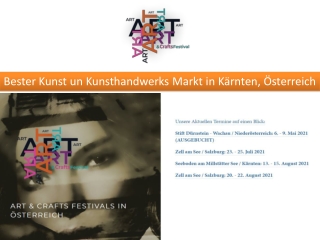 Kunst & Kunsthandwerk Events in Österreich