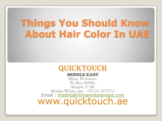 Things You Should Know About Hair Color In UAE