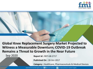 A New Future Market Insights Report Forecasts the Impact of COVID-19 Pandemic on Knee Replacement Surgery Market Growth