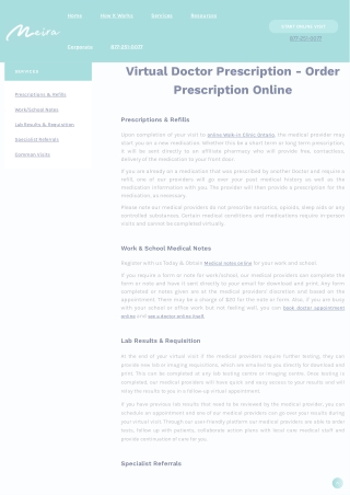 Virtual Doctor Prescription - Order Prescription Online