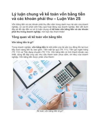 Lý luận chung về kế toán vốn bằng tiền và các khoản phải thu - Luận Văn 2S